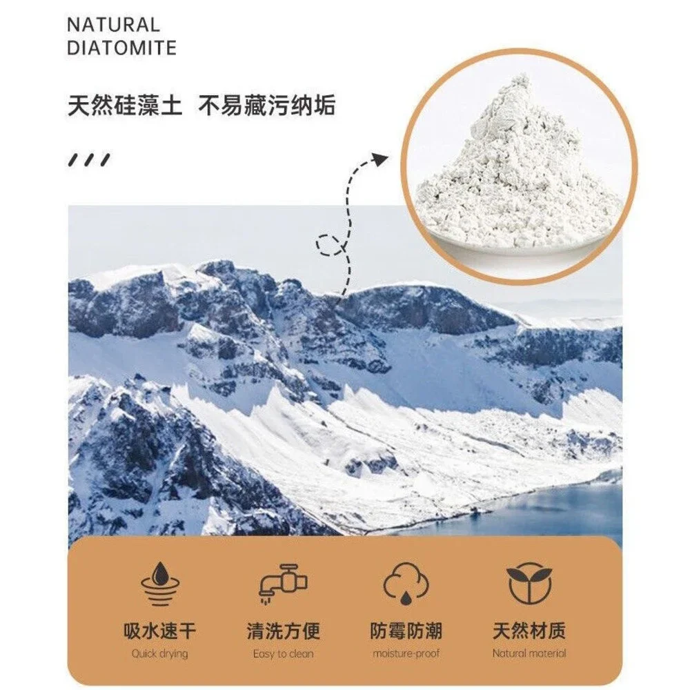 Japanese Style Cup Pad Diatomite Absorbent Washing Table Mat Non-slip Insulated